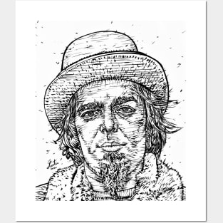 CAPTAIN BEEFHEART ink portrait Posters and Art